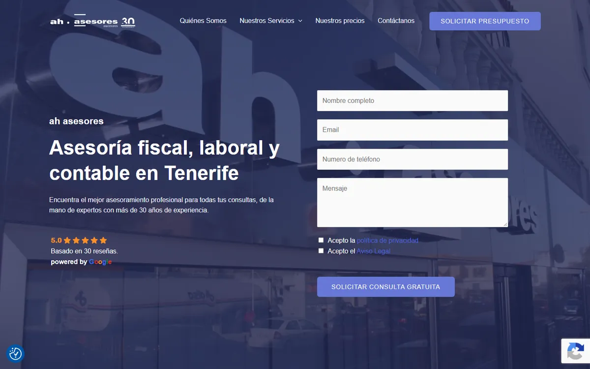Web de ah asesores