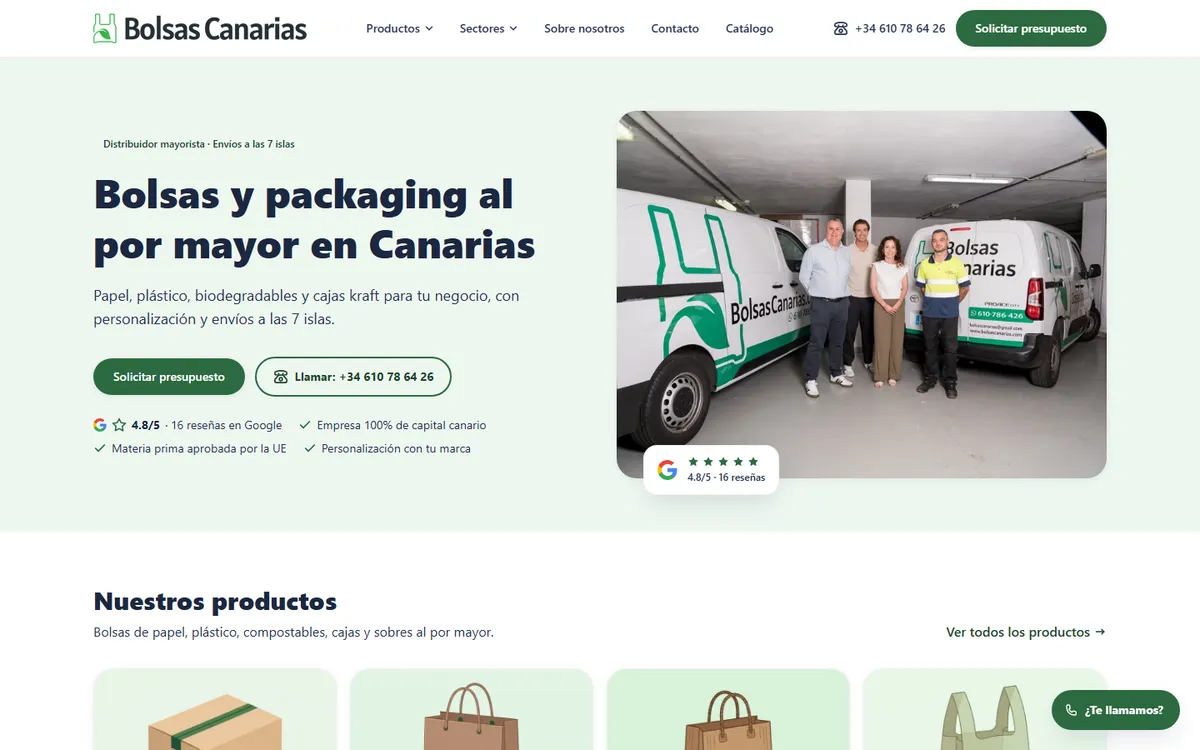 Web de Bolsas Canarias